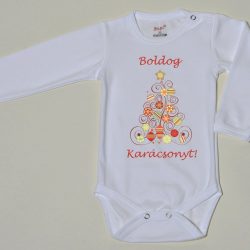 Boldog karácsonyt baba body - Tündérruha.hu